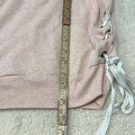 Aerie Women's XL Pink Long Sleeve Lace Up Casual Comfort Sweater Photo 5