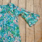 Lilly Pulitzer Azita Tunic Dress Blue Ibiza Floral Print Size Small Beach Travel Photo 12
