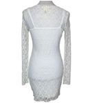Jessica Simpson Floral Lace Long Sleeve Mini Dress White Sz Sm Romantic Photo 2