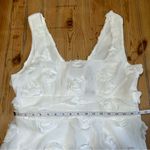 NWT Exceptional Entrance White Sleeveless Tiered Rosette Midi Dress Size XL Photo 5