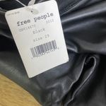 Free People  Black Vegan Leather Leggings Pull On High Waist Womens Size 29 NWT Photo 9