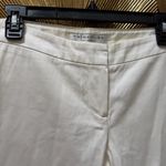 Trina Turk  ivory white cotton wide dress pants size 2 trouser Photo 1