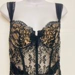 Victoria's Secret  Very Sexy Vintage Garter‎ Snaps Sheer Teddy Lingerie 34B Black Photo 1