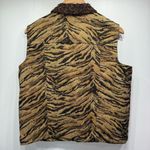Coldwater Creek  Vest Animal Stripes Lightweight Tapestry Jacquard Mobwife Photo 1