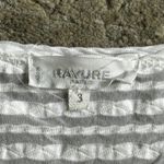 Rayure Paris Top Womens 3 Textured White Shirt Stretch V Neck France Size M Photo 1