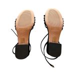 J.Crew NWT  Block Heel Multi Strap Leather Suede Black Sz 8.5 Photo 6