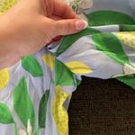 Maeve Anthropologie  Lemon Grove Strapless Belted‎ Romper Sz 0 Crop Flowy Photo 2