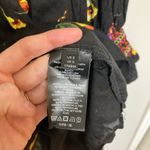 Urban Outfitters NWT  Black Floral Smocked Long Sleeve Mini Dress - Size S Photo 7