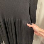 Max Studio Cute black sweater knit babydoll long sleeve dress office siren Y2K Photo 5