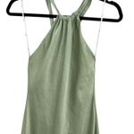 Lulus  Angelique Sage Satin‎ Backless Halter Midi Dress Green Size XS Photo 4