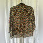Brave Soul London Sunflower Floral High Neck Faux Wrap Blouse Fall Season M Photo 3