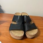 Pierre Dumas  Wedge Black Slip On‎ Sandal Heel Rivet Hester Boho Casual 9 Photo 2