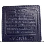 Coach Auth. F19820 Tote Bag Navy Moto Optic Metallic Chain Jacquard Leather Trim Photo 2