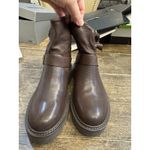 Sam Edelman  Kinsley Slouch Motorcycle Boot Size 6 Warm Cocoa Brown Leather‎ Photo 3