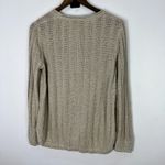 Coldwater Creek XL Linen Blend Sweater Beige Neutral Minimalist Quiet Luxury Photo 5