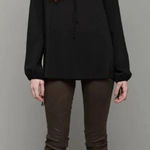Joseph  Carlotta Georgette Stretch Blouse Black‎ Photo 0