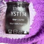 POL Cozy Purple & Gold V-neck Sweater Sz S Photo 11