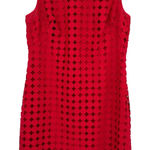 Ralph Lauren Lauren  size 12 sleeveless red dress overlay lined hidden rear‎ zip Photo 0