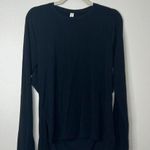 Under Armour Black Flowy Open Back Long Sleeve Workout Top, Size Small Photo 0