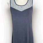 POL Silver Sequin Open Back Grey Boho Chic Swing Tank Size M Photo 0