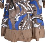 Terzo Millennio Women's M Linen Italian Made Pullover Blouse Brown Size M Photo 4