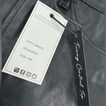 Judy Blue  Faux Leather Tummy Control High Rise Straight Pants Black Size 14W NWT Photo 3