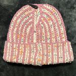 Pink and Cream Knit Beanie Photo 1