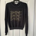 Spiritual Gangster Shine Crew Neck Savasana Pullover Sweater Grey Size Small Photo 2