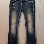 Rock Revival  Vivian Boot Embellished Distressed Jeans Size 26 Photo 0