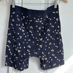 SKIMS  Cotton Rib Boxer in Navy Daisy Print, Size Large Photo 6