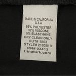 Trina Turk Black Career Trouser Slacks Women's Size 8 Dress Pants Photo 3