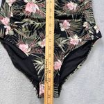 Nip Tuck Swim One Piece Floral Tummy Control Swimsuit US 10 Summer Vacation Black Photo 7