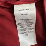 Quince Washable Silk Pajama Set Women’s Crimson Size Medium Photo 9