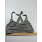 Athleta  Sports Bra Medium Impact Racerback Breathable Gray Size‎ Small Photo 1