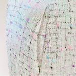 Elle White Gray Pink Purple & Blue Textured Tweed Skirt. Photo 3
