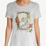 Chico's Chico’s Short-Sleeve Tiger-Print Graphic Tee Size 1/Medium Photo 0