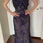 Tony Bowls Embellished Corset Prom Dress With Train Photo 0