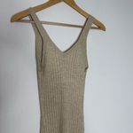 Significant Other Goldie Ribbed Midi Dress Women’s Size 2 Tan Photo 3