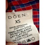 DOÊN Doen | Ranger Dress Rossendale Valley Plaid | Sz XS Red Photo 10