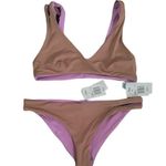 l*space NWT L* One Wave Bikini Top Breakers Bottoms Reversible Bikini L/XL Photo 4