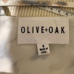 Olive & Oak  Abstract Print Slip Dress Small Criss Cross Back Photo 2