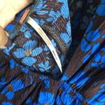 Free People NEW HAILEE BLUE FLORAL OPEN BACK WIDE LEG PANTS JUMPSUIT Womens SZ S Photo 9