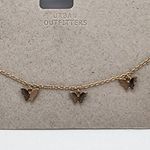 Urban Outfitters NWT  Gold Tone Butterfly Necklace Photo 0