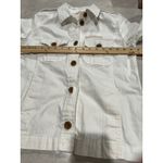 Gap White Utility Jacket Button Front Long Sleeve Cotton Blend Womens XS Photo 4