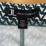 Jules & Leopold JL Womens Geo Kick Flare Pull-on Pants Green White Medium NWT Photo 4