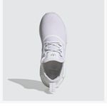 Adidas  NMD_r1 Sneakers in White/White/Silver Metallic Size 9 Photo 2