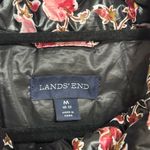 Lands’ End Lightweight Packable Down Puffer Jacket in Pink Floral Print Photo 3