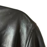 Marc New York Andrew  Women’s Black Leather Jacket Zip w/ Belt Tie Size XL Photo 9