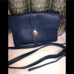 Melie Bianco  Nicky Vegan Leather Mini Crossbody, Navy Photo 1
