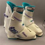 Nordica N757 vintage rear entry 80s 90s White and Purple Ski Boots 260 Photo 0